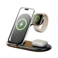thumbnail image 1 of Wireless Charger 3 in 1, 15W Fast Charging Station for Apple Watch 9/8/Ultra 2/Ultra/SE/7/6/5/4/3/2, for AirPods 3/2/1/Pro/Pro 2, for iPhone 15/14/13 /Plus/Pro/Pro Max/12/11/X/Xr/XS/8-Black, 1 of 6