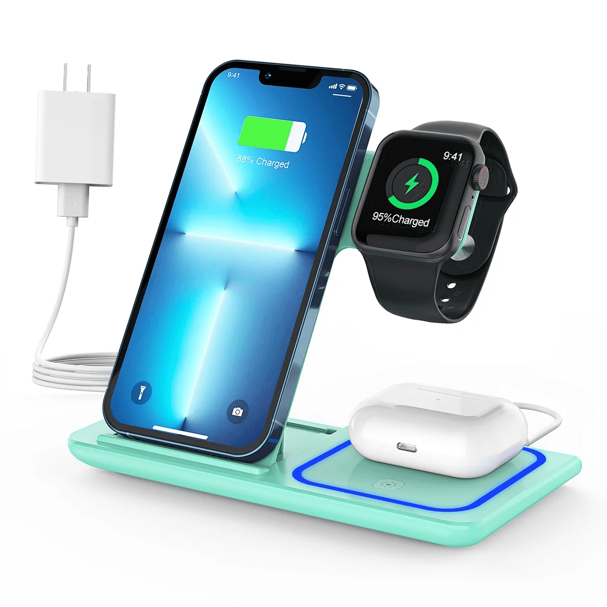 3 in 1 Wireless Charging Station