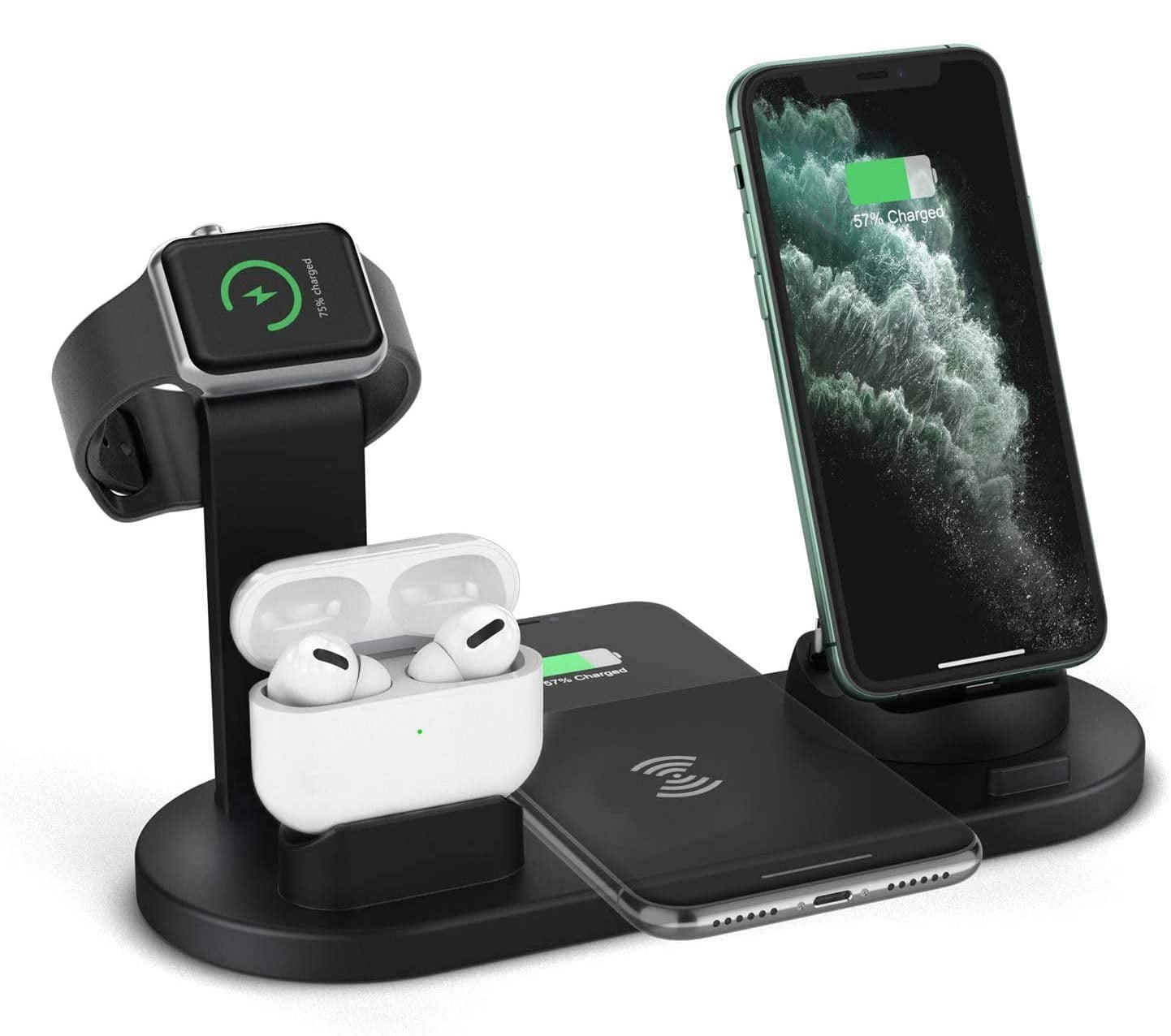 Wireless Charger, 4 in 1 Wireless Charging Stand for Apple Watch and