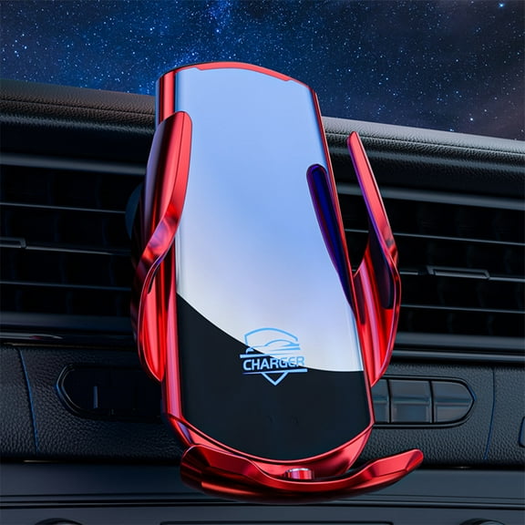 Wireless Charger for Car, Car Wireless Magnetic Charger Automatic Open and Close 15w Fast Charging Intelligent Induction Scaling Electronic Control Telescoping Apply to All Mobile Phones