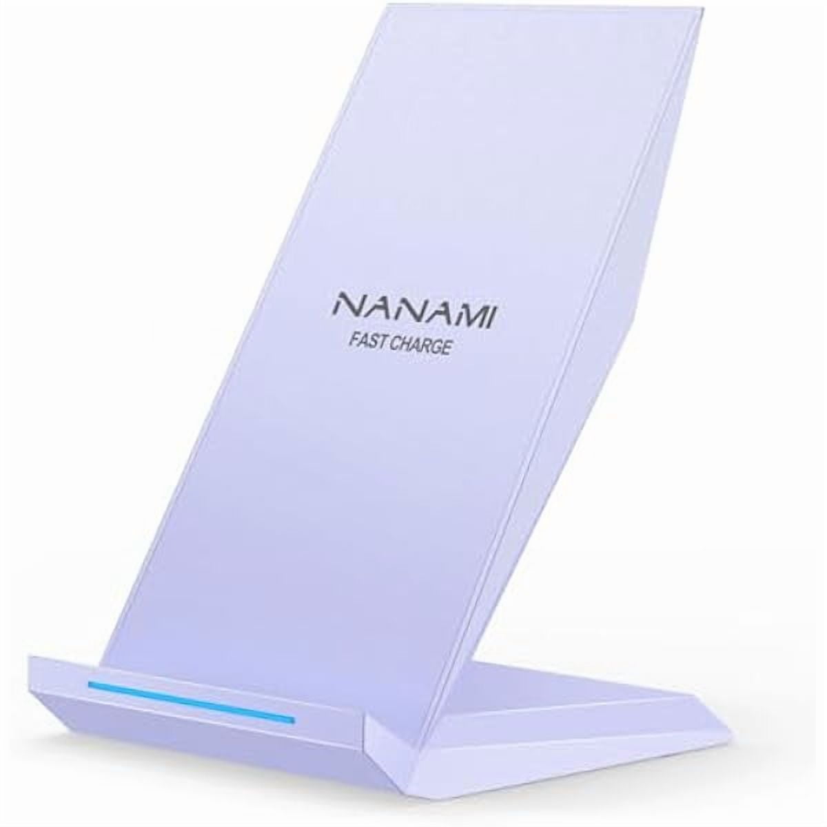 Wireless Charger - Fast Qi-Certified Wireless Charging Stand Compatible Apple iPhone 16/16 Plus/16 Pro/16 Pro Max/15/14/13/12 Pro, Desktop Phone Charger for Samsung Galaxy S25/S24/S23/S22/S21