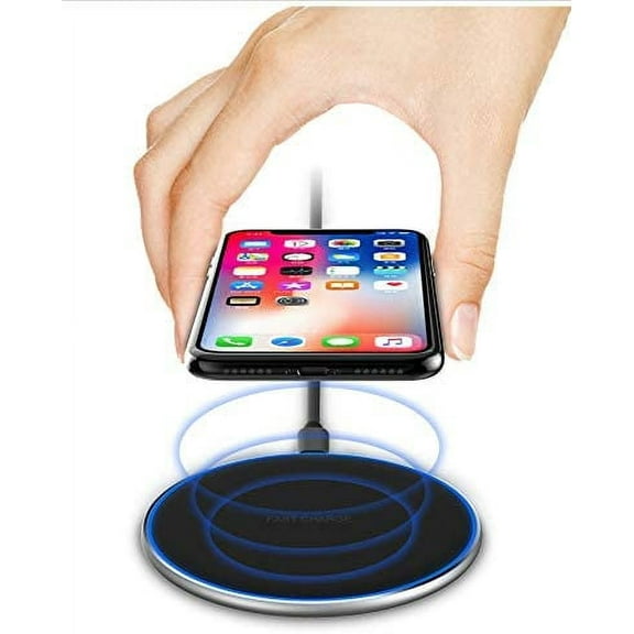 Wireless Charger, Fast Wireless Charging Pad 15W Max Compatible with iPhone 12/SE/11/XS/XR/X/8/Galaxy S21/S20/S10/S9, Note 20/10/9