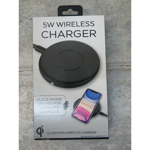Wireless Charger For Qi-Enabled Devices Model 5W Fits Most Phones