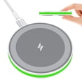 thumbnail image 1 of Wireless Charger, Hootek 15W Fast Wireless Charger Samsung Android Fast Wireless Charging Pad Compatible with iPhone 16/15/14, Samsung Galaxy S22/S21/S20,Wireless Charger Station, White, 1 of 8
