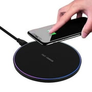 Wireless Charger,Qi 10W Max Fast Wireless Charging Pad Compatible with iPhone 11/11 Pro/11 Pro Max/XS Max/XS/X/8, Galaxy Note 10/Note 10 Plus/S10/S10 Plus/S10ENo AC Adapter