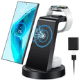 thumbnail image 1 of Wireless Charger for Samgsung, 3 in 1 Wireless Charging Station for Samsung Galaxy Watch 6 5 4 3 Pro Classic Galaxy Buds - Charger Dock Stand for S24 Ultra S23 S22 S21 S20 Note 20 10 Z Fold Android, 1 of 8