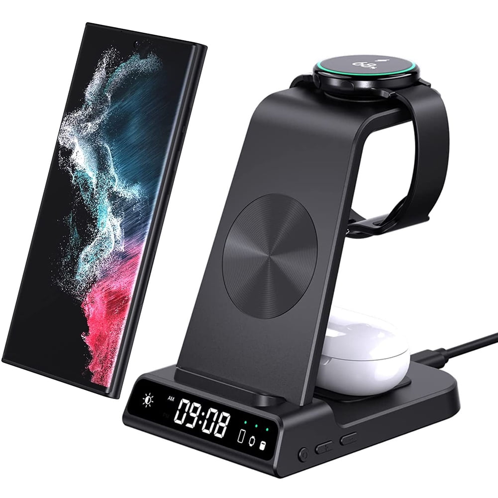 Wireless Charger for Samsung, 3 in 1 Wireless Charging Station for Samsung  Galaxy S24/S23/S22/S21/Z Flip/Z Fold, Samsung Watch Charger for Galaxy  Watch 6/5/4/3, Galaxy Buds 2/Pro 