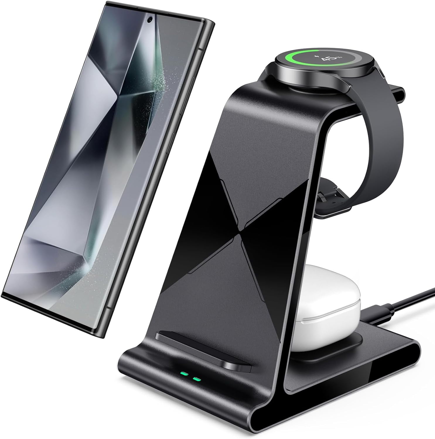 Wireless Charger for Samsung, 3 in 1 Wireless Charging Station for