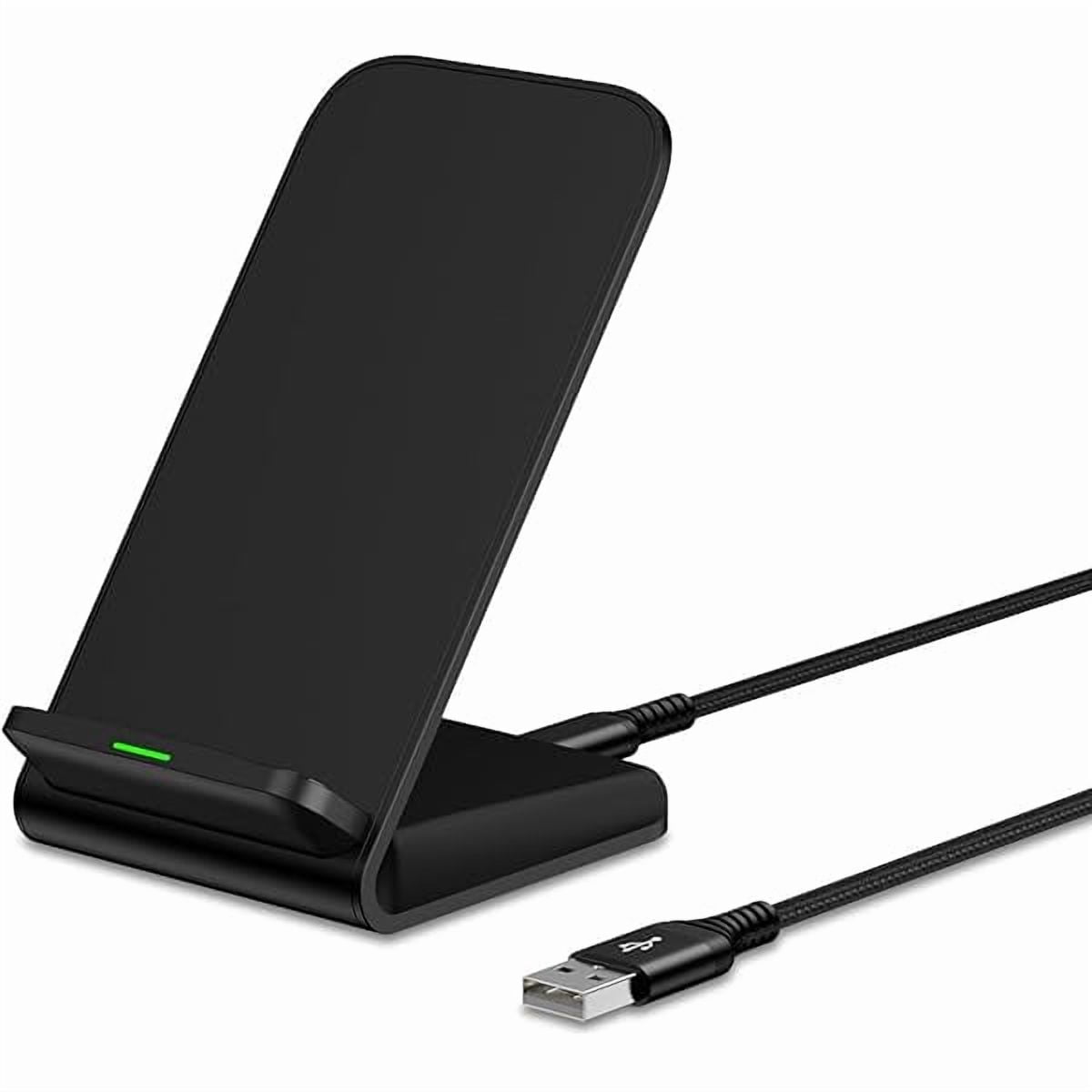Wireless Charger Samsung Fast Charging Stand for Samsung Galaxy S25 S24 Ultra S24+ S24 S23 FE S22 S21 S20 S10, 15W Android Phone Wireless Charger Stand for Pixel 9 Pro XL Fold 8a 7 Pro, iPhone 16 15