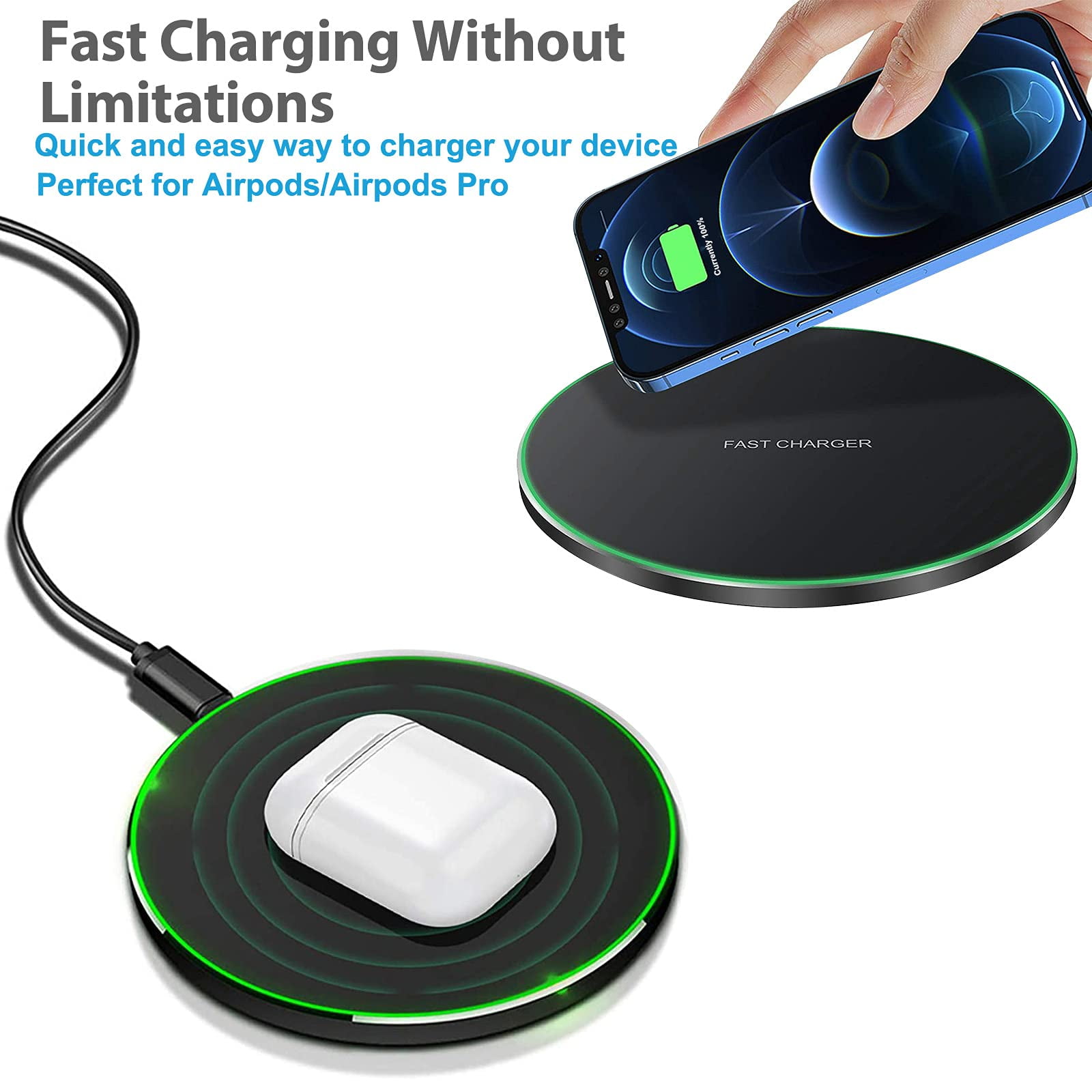 Wireless Charger for Samsung Galaxy S23/S23+/S22/S22+/S21/S20/S20