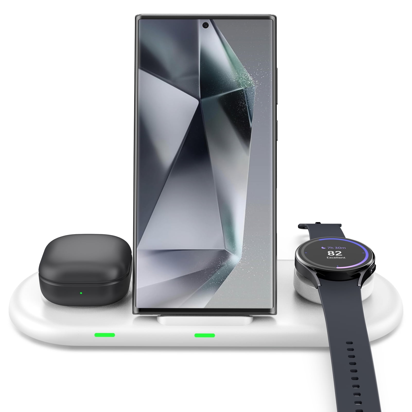 Wireless Charger for Samsung, Travel Portable Charger for Samsung Galaxy S25 Ultra/S25+/S25/S24 Ultra/S24/S23/S22, for Galaxy Watch Ultra/7/6/6 Classic/5 Pro/4/3, Galaxy Buds3 Pro/3