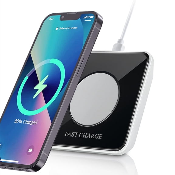 Wireless Charger with Smart Night Light for iPhone & Samsung, Wireless Charging Pad,10W Fast Charger,Travel Wireless Charging Station for iPhone 17/16/15/14/13/12/11 Series