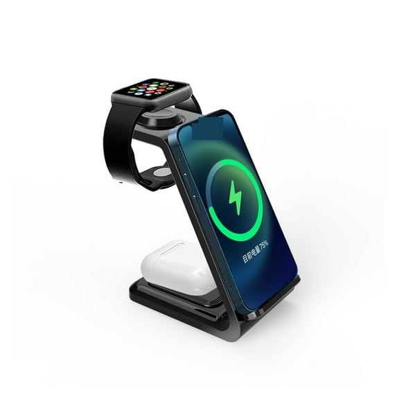 Wireless Charger Stand, 100W 3 In 1 Wireless Charger Stand Dock For Watch Phone Induction Fast Charging Station ,Quick Charge Advantage