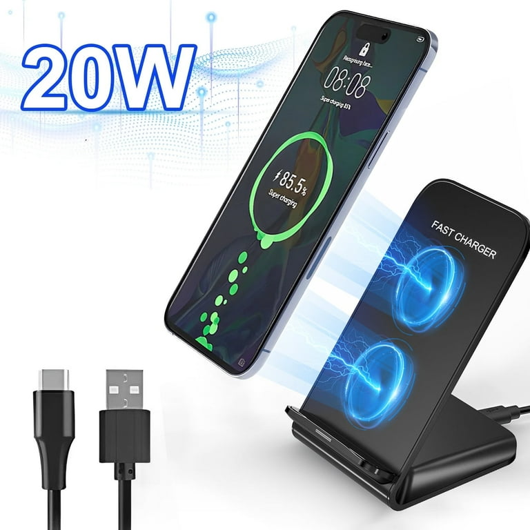 Fixdono Wireless Charger Stand, 20W Fast Charging Dock for iPhone