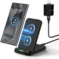 thumbnail image 1 of Wireless Charger Stand for Moto G Stylus 5G 2024,Moto Edge/Razr 2025,Moto G Power 5G 2024,15W Fast Charging Station with QC Adapter for Samsung Galaxy S25 S24FE,iPhone 16 15,Pixel 9 Pro XL 8, 1 of 1