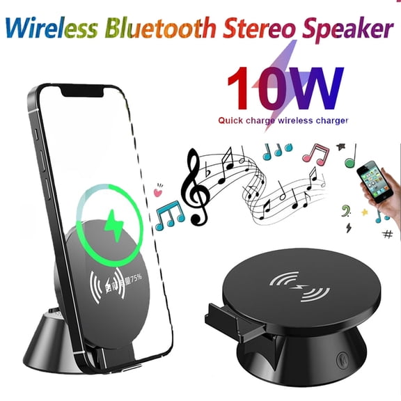 Portable Bluetooth Speaker Wireless Charger for Samsung iPhone 16 15 14 13 Pro