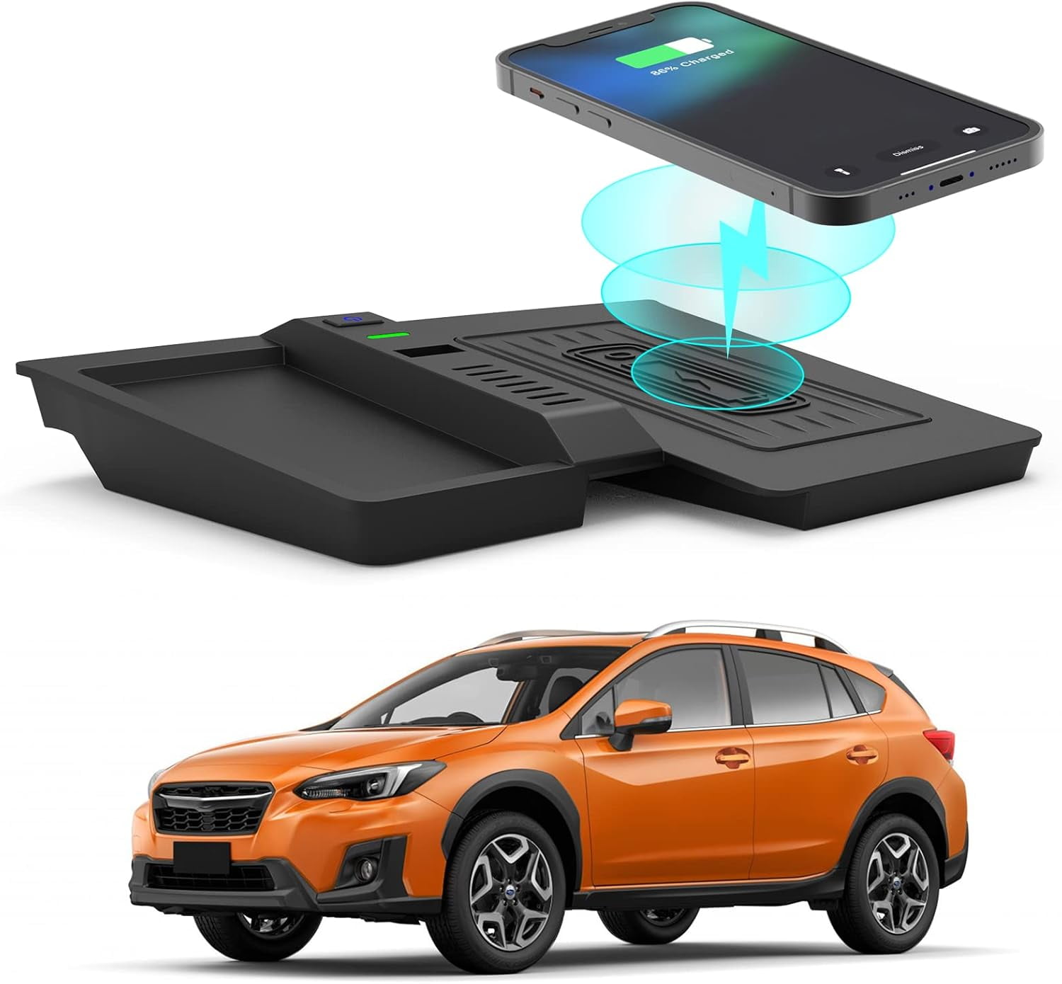 Wireless Charger for Subaru Crosstrek Accessories 2018 2023 for Impreza Accessories 2017 2023 Wireless Charging Pad Center Console Organizer for Crosstrek 2023 2022 2021 2020 2019 Walmart