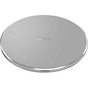 Wireless Charger Thin Aviation Aluminum Computer Numerical Control Technology Fast Charging Pad Gray NO AC Adapter