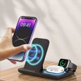 thumbnail image 1 of Wireless Charger, Wireless Charging Station 3 In 1 Charging Station For Multiple Devices 15W Wireless Charger Stand IOS/Android, 1 of 9