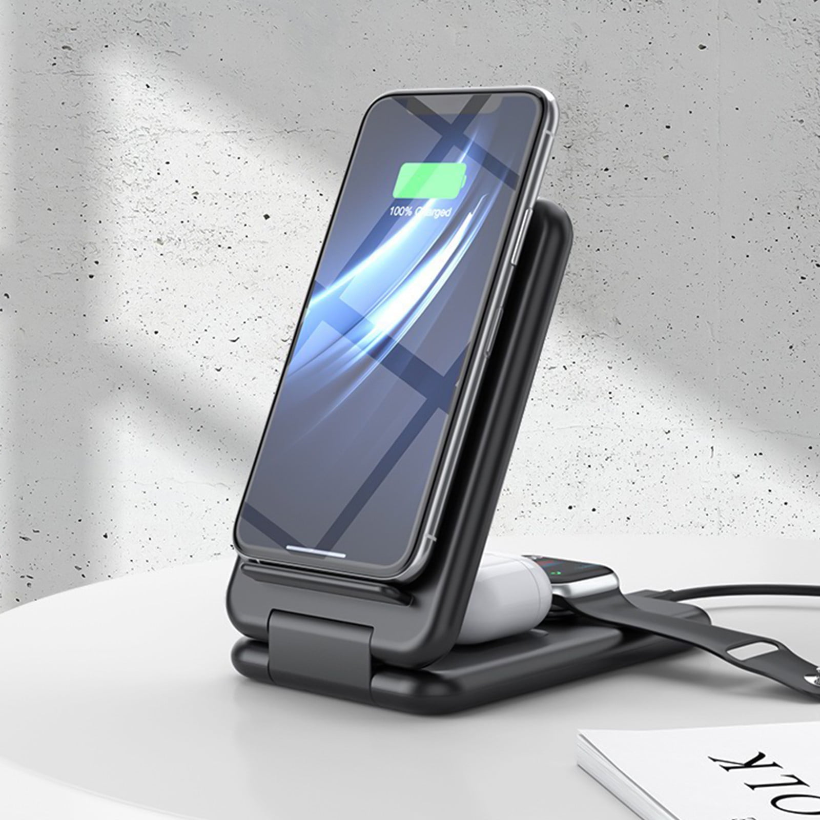 Wireless Charger, Wireless Charging Station 3 in 1 Charging Station for