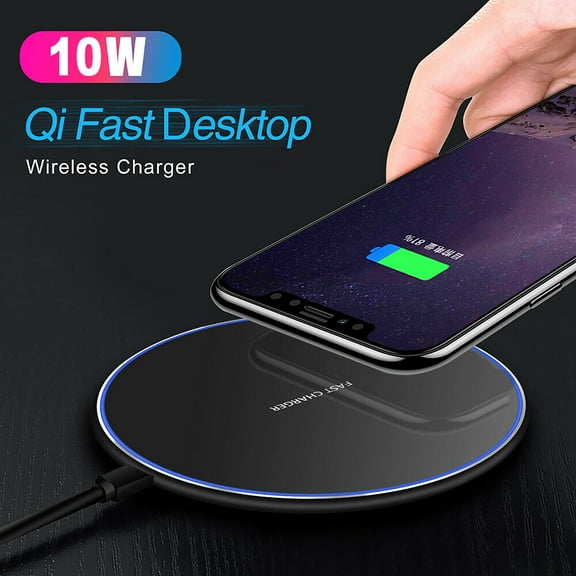 Wireless Charger, Wireless Charging for iPhone 12, 10W Fast Charging Qi Charging Pad Compatible with iPhone 12, 12 Mini, 12 Pro, 12 Pro Max