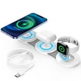thumbnail image 1 of Wireless Charger for iPhone, 3 in 1 Charging Station for iPhone Devices, 15W Fast Wireless Charger Stand for iPhone 16 15 14 13 12 Pro Max, Charging Pad for AirPods 3/2/Pro, iWatch 9/8/7/6/SE/5/4, 1 of 8