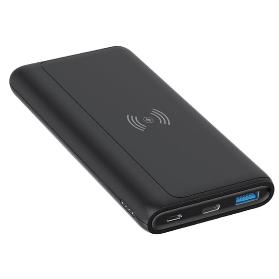 Wireless Charging 10000mAh Power Bank for TCL 50 XE NXTPAPER 5G/Pro NxtPaper - Backup Battery Portable Charger Slim 2-Port USB
