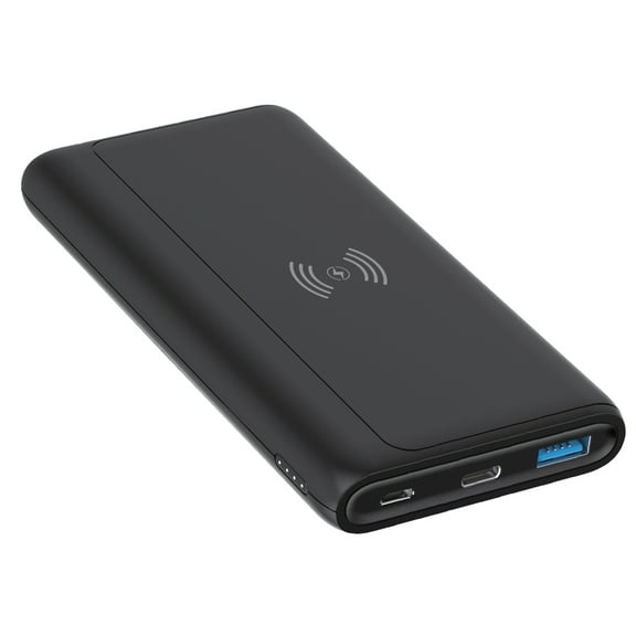 Wireless Charging 10000mAh Power Bank for TCL 50 XE NXTPAPER 5G/Pro NxtPaper - Backup Battery Portable Charger Slim 2-Port USB