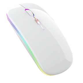 Wireless Charging Bluetooth 5.0 Mouse with 1600 DPI & Mute Click Ergonomic Design, Power Display & Silent Operation Compatible with Laptops, Tablets & Desktops