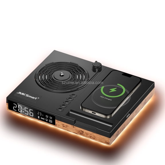 Wireless Charging Bluetooth Speaker, Compact Intelligent Stereo Speaker with Universal USB Power Design