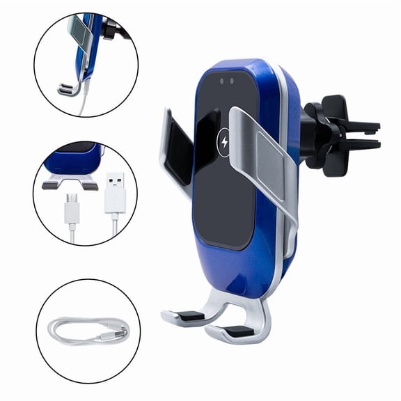 Wireless Charging Car Vent Phone Mount - Smart Infrared Sensor & Gravity Auto-Lock Holder for Hands-Free Navigation & Charging