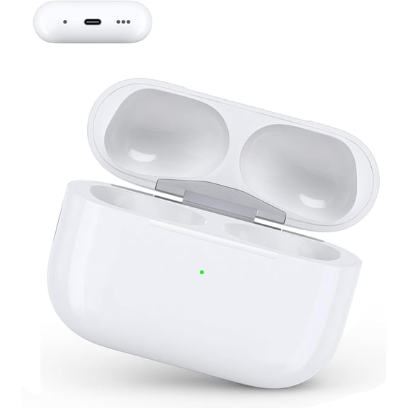 Wireless Charging Case for Air Pod Pro 1/2, USB-C Port Airpod Pro Replacement Charging Case, Sync Button, 660mAh Battery, No Earbuds