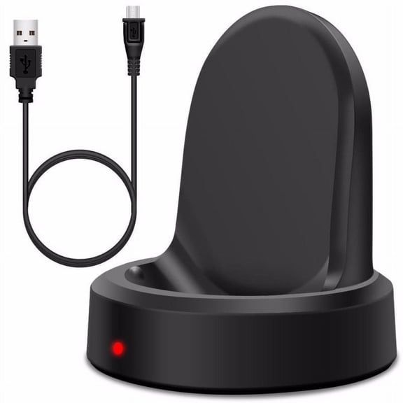 Wireless Charging Dock Cradle Compatible with Gear S3 Classic / Frontier, Portable Desktop Smartwatch Charger