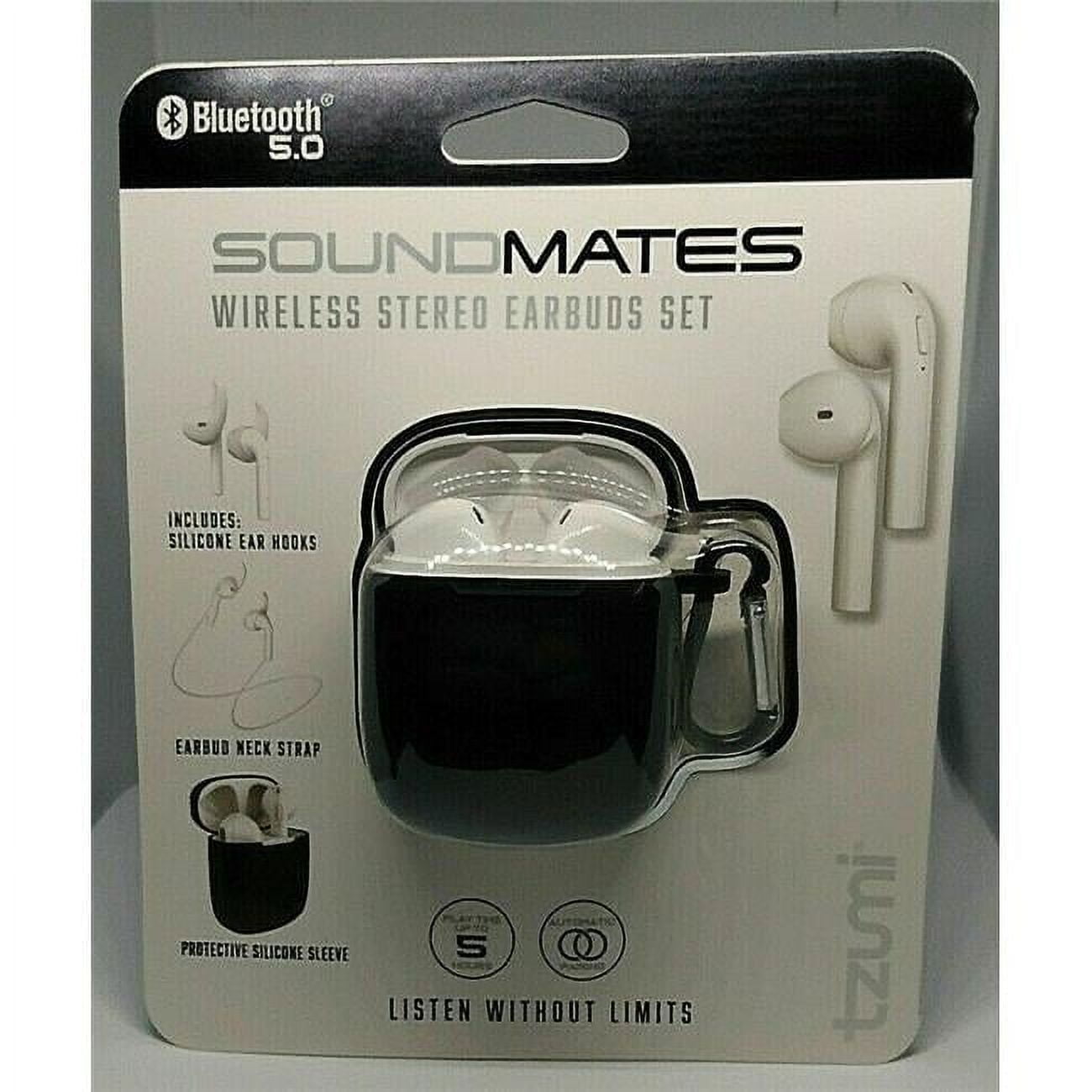 Wireless Charging Earbuds - Black