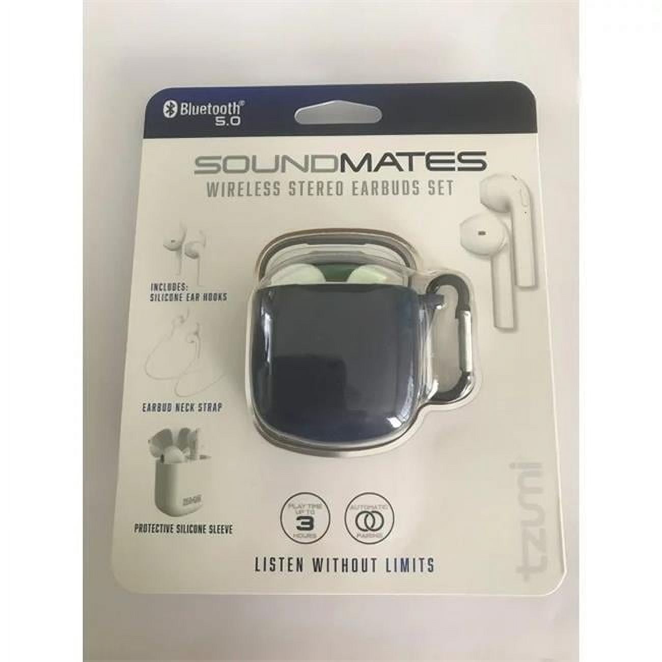 Wireless Charging Earbuds, Blue
