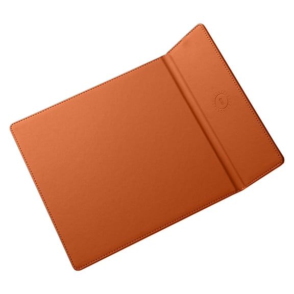 Wireless Charging Mouse Pad, Multifunction Folding Mouse Pad, 17W Fast Charging Office Accessory, Desk Pad, Perfect for Dormitory and Office Use, Gift Idea for Special Occasions, Brown