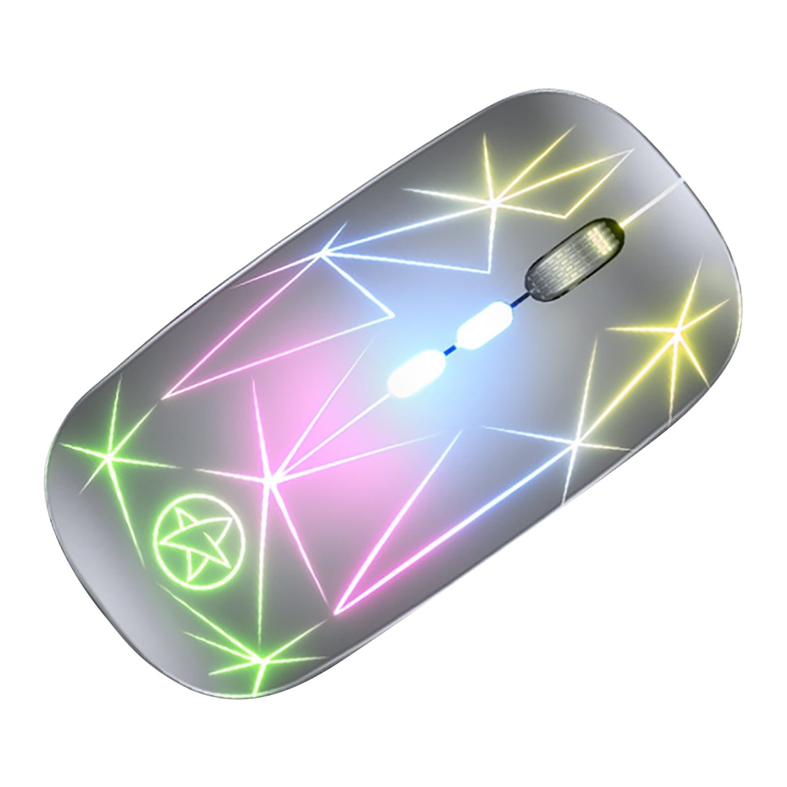 Wireless Charging Mute Metal Roller Portable USB Optical Wireless