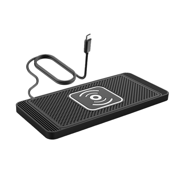 Wireless Charging Pad For Car 15W Wireless Car Charger Slim Non- Mat Smart Phone Holder Ideal Auto Charging Accessory