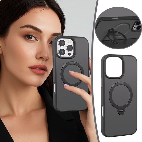 Wireless Charging Power Bank Phone For 16 With 360° Rotatable Stand Slim Protective Cover Compatible With Charger