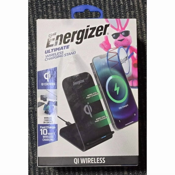 Energizer 10W Qi Wireless Charging Stand Fast Wireless Charger for iPhone & Android Smartphones