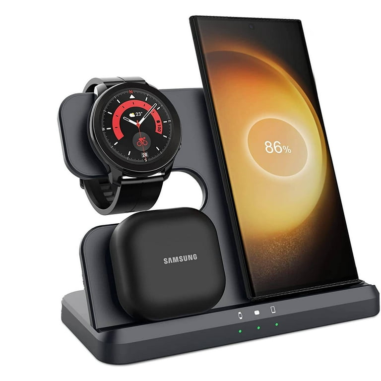 Wireless Charging Station for 3 in 1 Samsung Galaxy Watch 6/5 Pro 