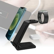 Wireless Charging Station 3 In 1 Charging Station For Multiple Devices 15W Wireless Charger Stand IOS/Android