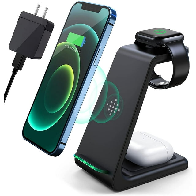 Wireless Charging Station,3 in 1 Fast Charging Station,Wireless Charger