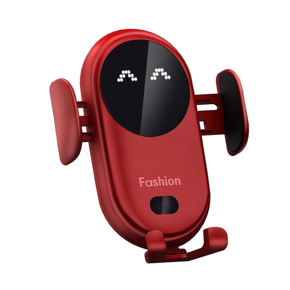 Wireless Charging Station All-in-One with Fingerprint Sensor with Bubble-Free Install Multi-Device Wireless Charging Pad Studio Quality Sound Red Heavy-Duty Titanium Pro Red