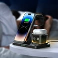 Wireless Charging Station with Digital Alarm Clock 15W Fast Charger