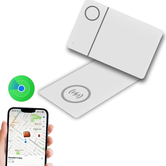 Wireless Charging Wallet Tracker Card,Smart Bluetooth Tracking with Purse,for GPS Item Finder Waterproof Smart Card Tracker for Luggage Tag Purse Passport