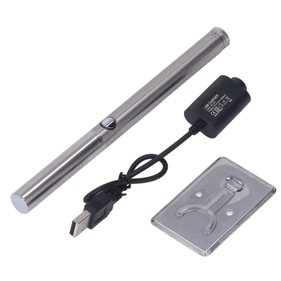 Wireless Charging Welding Tool, 510 Thread Interface Automatic Sleep USB Soldering Iron  For DIY Silver