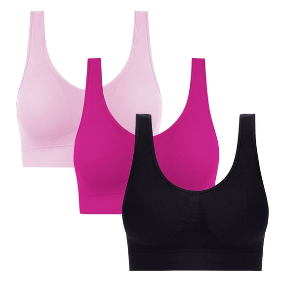 Wireless Comfort Bra for Women, Soft Breathable Seamless Bralette with Removable Padding, Supportive Everyday and Sleep Wear