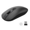 thumbnail image 1 of Wireless Mouse, 2.4G Slim Portable Computer Mouse for Laptop, Silent Mouse Ergonomic Cordless Mice with USB Nano Receiver, Compatible with PC Mac Computer Macbook Notebook, Easter Gifts, Black, 1 of 9