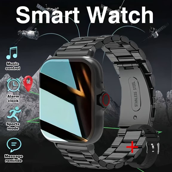 Wireless Connect Fitness Smart Watch, Bluetooth Calling with Step Calorie Monitor for Unisex Daily Wear